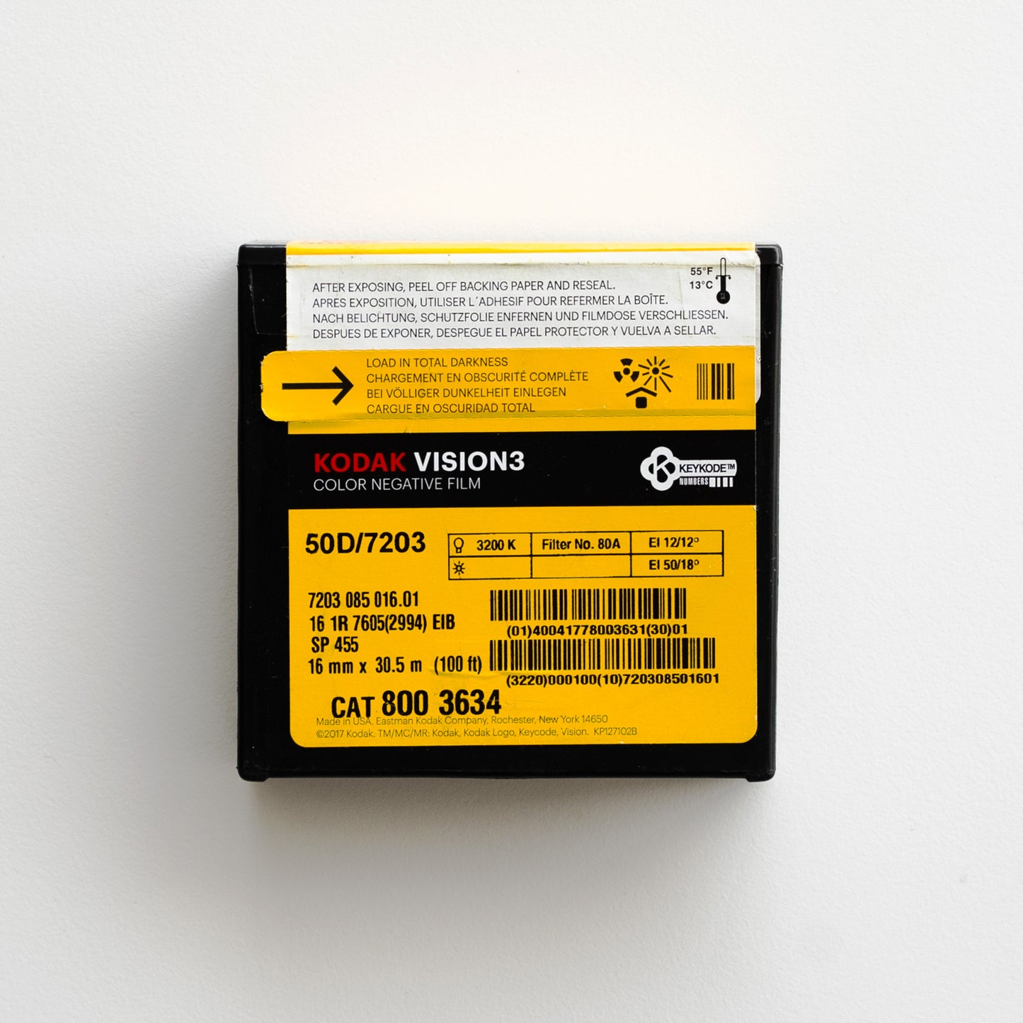 Kodak Vision3 50D Color Negative Film (16mm, 100ft roll, single perf)