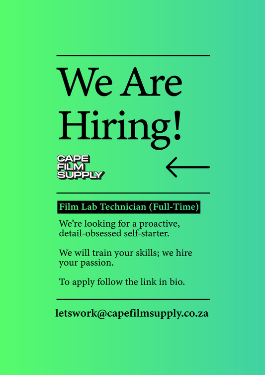 Hiring: Film Lab Technician (Full-Time)
