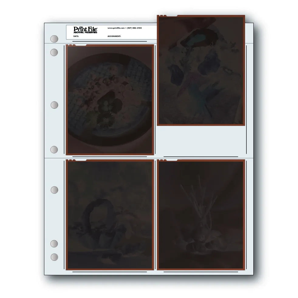 Print File Negative Sleeves 4x5 - 100 Pack